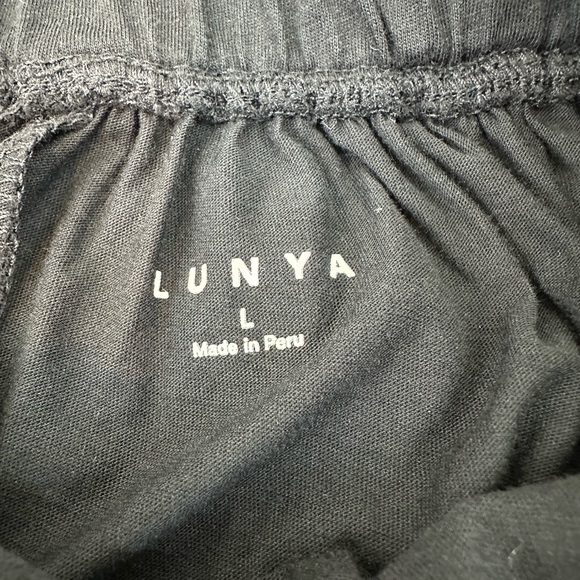 Women's Lunya Organic Pima Black Wide Leg Pant size L - excellent condition - Picture 6 of 6